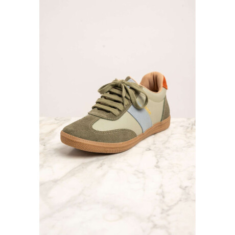 Zapatilla Cuero Combinada Safari