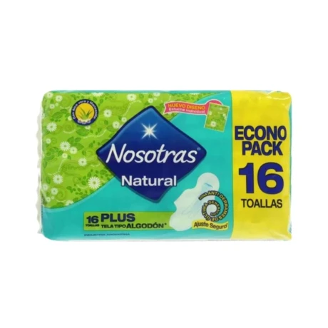 TOALLAS FEMENINAS NOSOTRAS NORMAL 16 UNID CON ALAS TOALLAS FEMENINAS NOSOTRAS NORMAL 16 UNID CON ALAS
