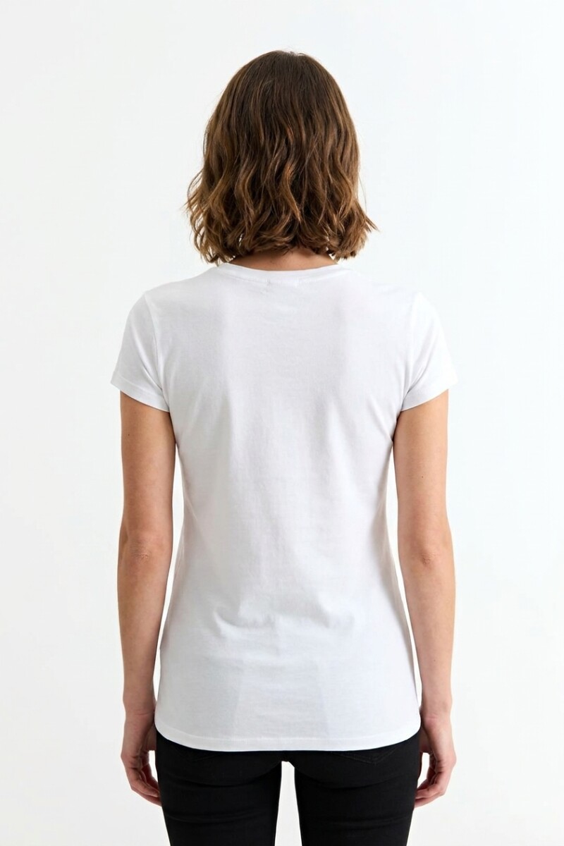 Remera cuello redondo ICONIC 150 BLANCO