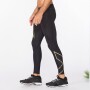 Light Speed Compression <br /> Tights - Hombre Black/gold Reflective