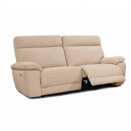 Sofá Recliner Eléctrico 3 Cuerpos Beige | Sofá Reclinable Eléctrico | Living Sofá Recliner Eléctrico 3 Cuerpos Beige | Sofá Reclinable Eléctrico | Living