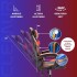 Silla Gamer De Escritorio Ergonomica Pc Gaming Tela Cuero Sintetico Imback Negro y Rojo Silla Gamer De Escritorio Ergonomica Pc Gaming Tela Cuero Sintetico Imback Negro y Rojo