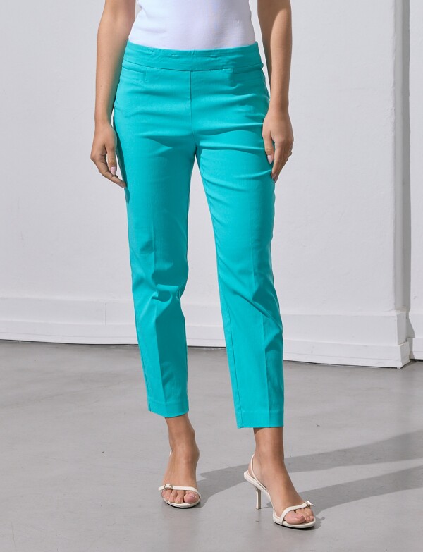 Pantalon Pull On TURQUESA