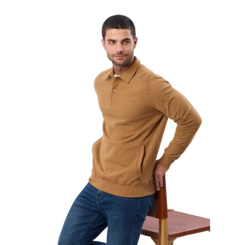 REMERA POLO S-4XL MOSTAZA