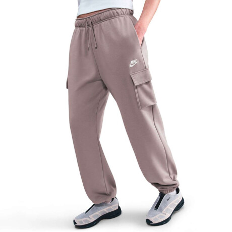 Pantalón Largo Nike Sportswear Club De Mujer Chocolate