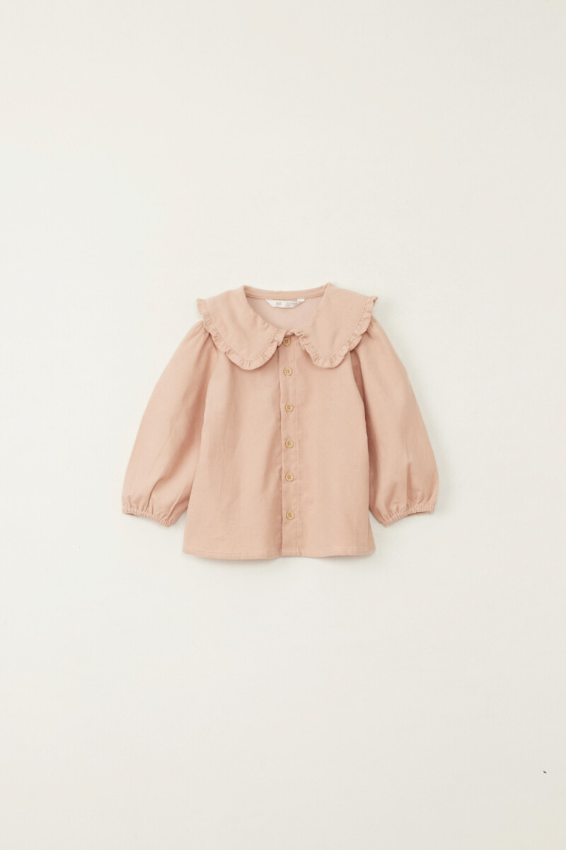 Camisa pana con cuello Rosa Viejo