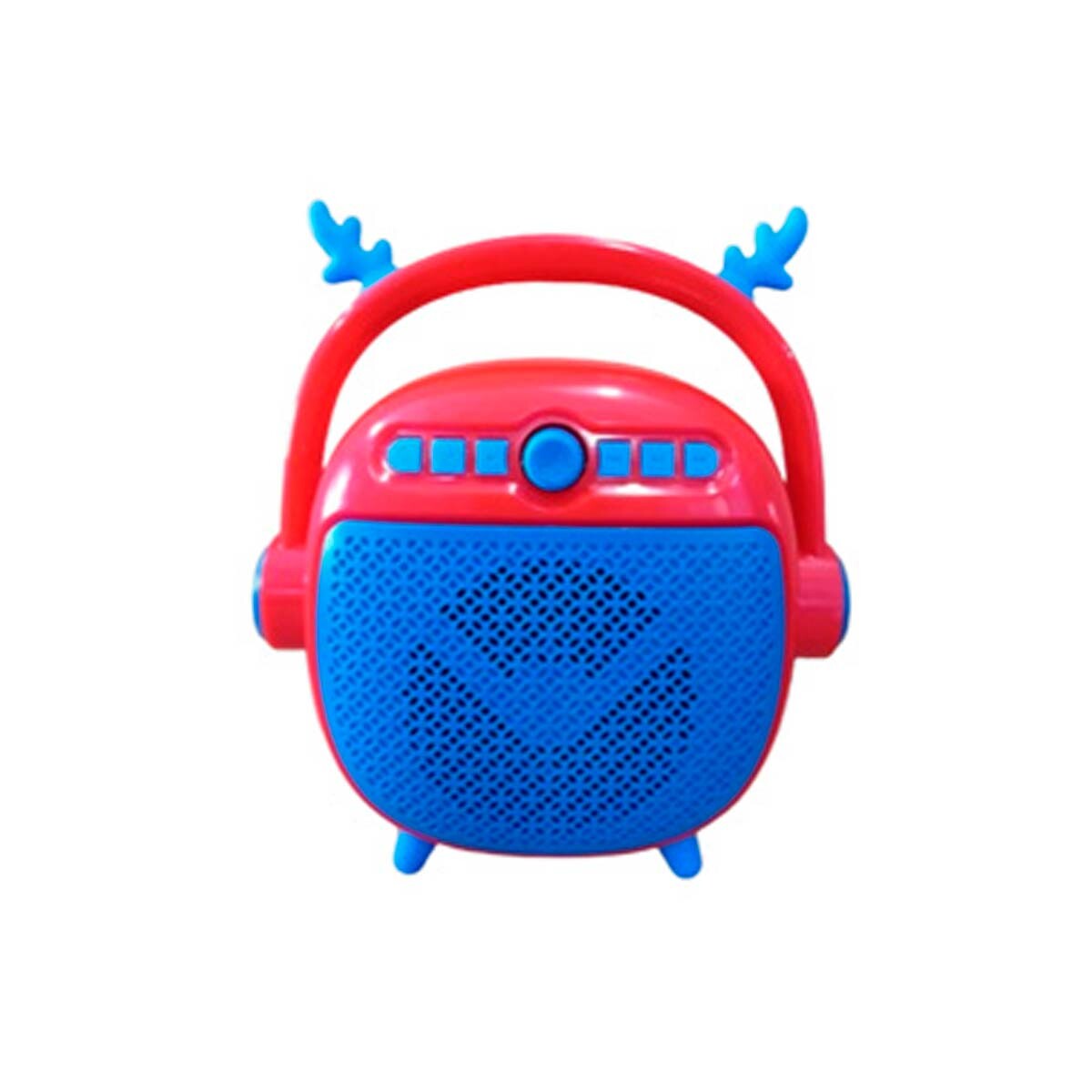 PARLANTE PORTÁTIL BT KTS-1863 INFANTIL CON MICRÓFONO ROJO 