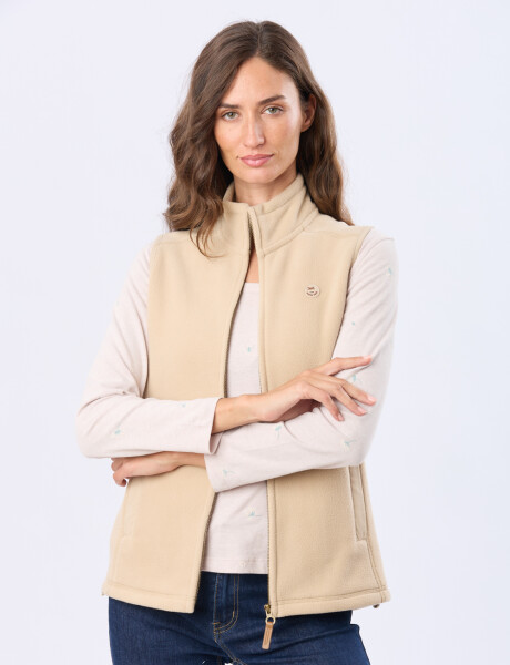 CHALECO POLAR Beige
