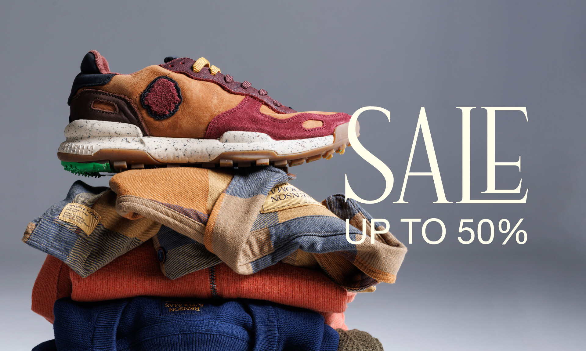 SALE, ropa de hombre, locales y web