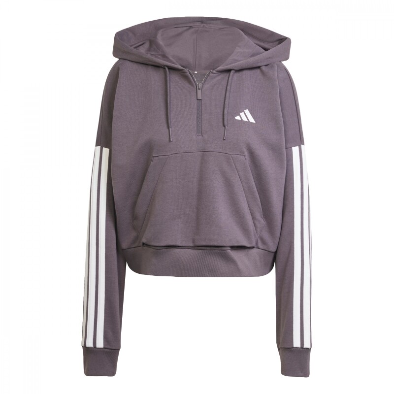 Abrigo Essentials French Terry Quarter-Zip 3 bandas de Mujer Multicolor