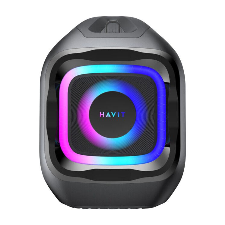 Parlante Bluetooth Havit SK910BT PartyBox Blast 200W con luces RGB e IPX6 Parlante Bluetooth Havit SK910BT PartyBox Blast 200W con luces RGB e IPX6