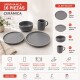 Juego vajilla 16 piezas Cerámica GRIS