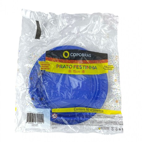 Plato Copobras x 10 Azul