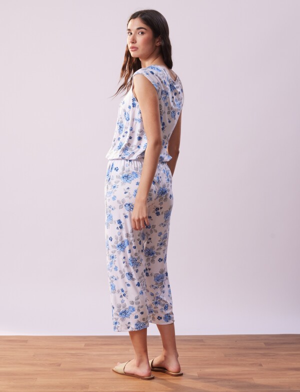Pijama C/capri BLANCO/MULTI