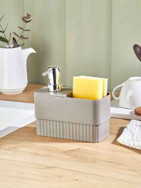 DISPENSADOR PORTAESPONJA BEIGE