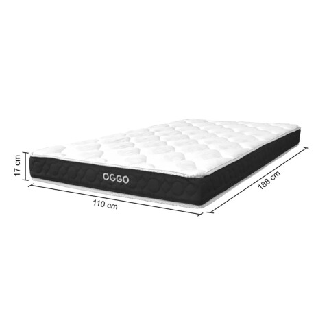 Colchón ROMA Oggo® - Espuma EPS - GARANTIA 1 AÑO 1y1/2 Plaza - 110 cm