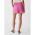CRINKLE GAUZE PULL ON SHORT INDIA PINK