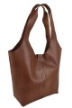 Tote Bag de Cuero Genuino Marrón