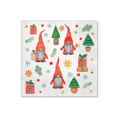 Servilleta Gnomos y Regalos x20 Servilleta Gnomos y Regalos x20