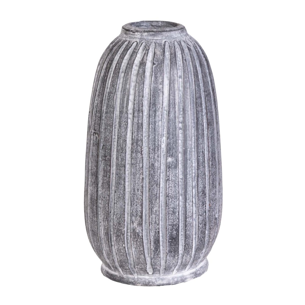 JARRÓN ZAG 33.071.087 CERAMICA NEGRO NEGRO/BLANCO