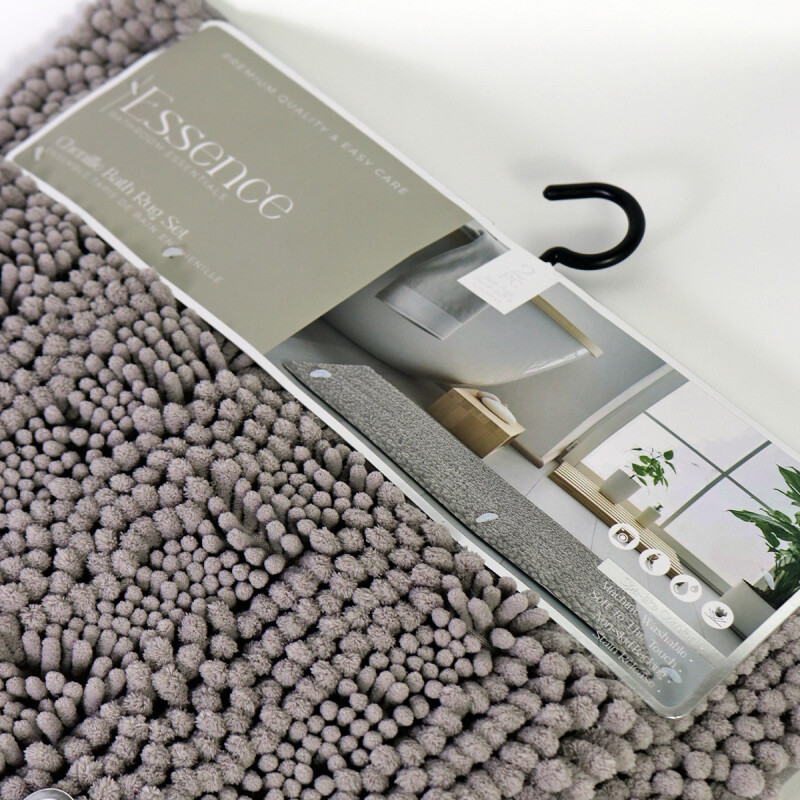 SET DE ALFOMBRA SAN REMO GRIS P/BAÑO 2PZAS Unica