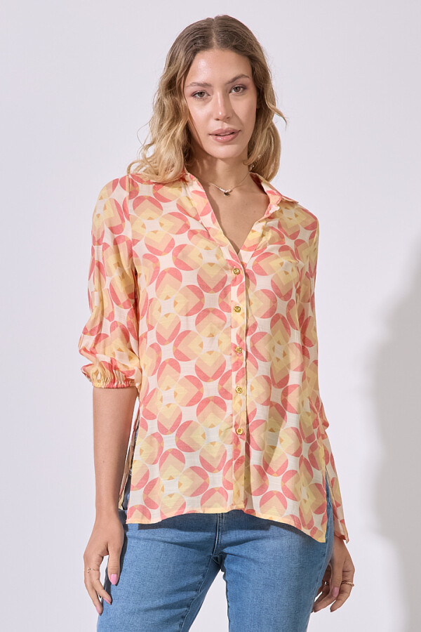 Camisa Sunset ANARANJADO/MULTI