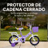 Bicicleta infantil Shengdi Rod 12 Canasto Parrilla Rueditas Color Violeta