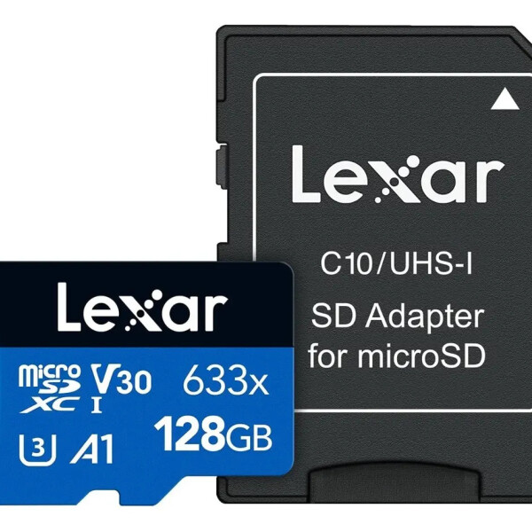Tarjeta Microsdxc 128 Gb Uhs-i 100 Mb/s Con Adaptador Sd TARJETA MICRO SD LEXAR 128GB 633X