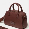 Cartera de mano New Penny en efecto cuero zaffiano Bordeaux