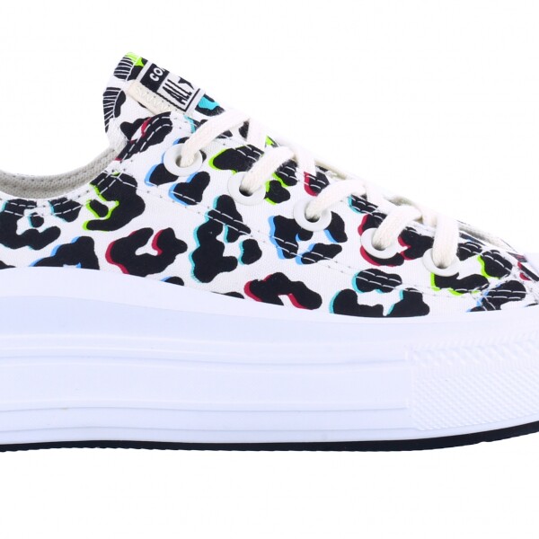 Championes de Mujer Converse - All Star Ctas Move OX Blanco - Animal Print