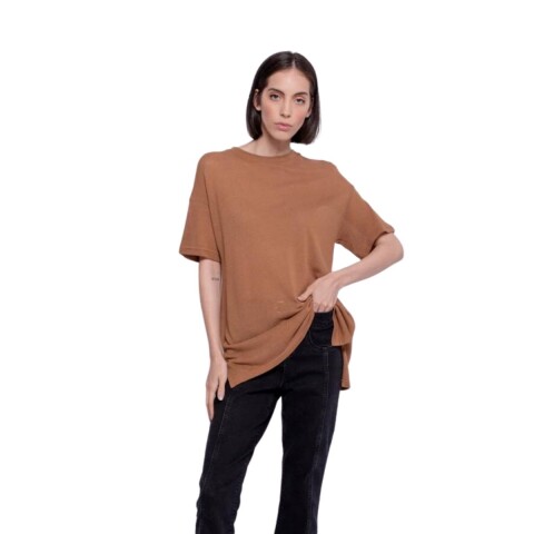 REMERA JULES S-XL MARRON COR