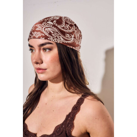Bandana Arabescos Clásicos Chocolate