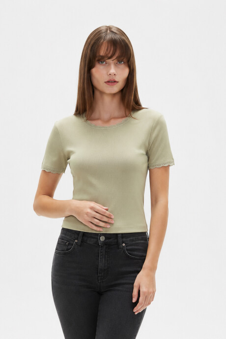 Remera Salpa Verde Grisaceo