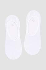 Medias invisibles algodón lisos Blanco