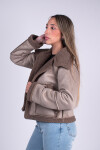 Campera corderito Marron