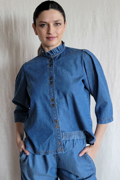 Camisa Carlotta Denim Azul