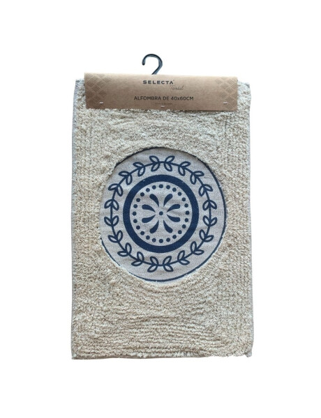 ALFOMBRA 40x60CM LAUREL AZUL Y NATURAL ALFOMBRA 40x60CM LAUREL AZUL Y NATURAL