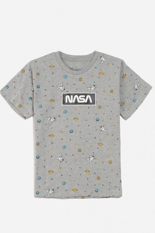 Remera astronautas GRIS