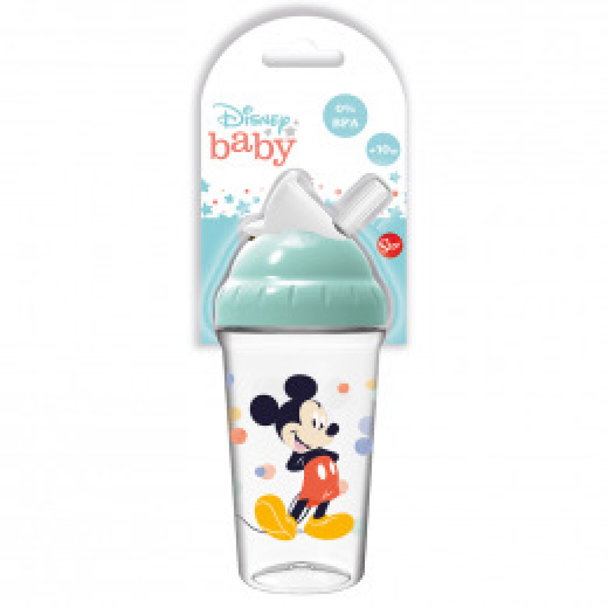 Vaso Con Sorbito Mickey Mouse 295 Ml 