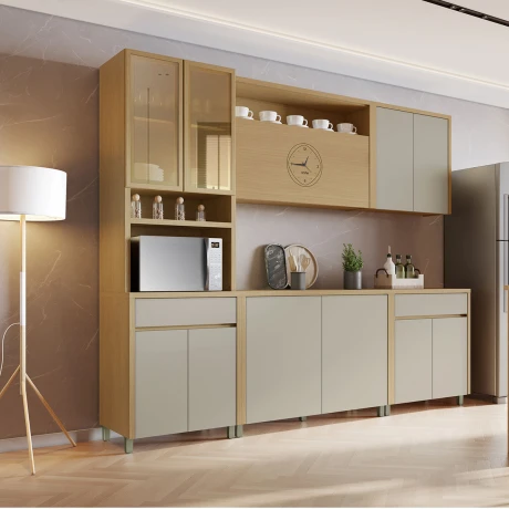 JUEGO MODULAR PARA COCINA INCLUYE AEREOS BAJO MESADA Y TORRE GAMAS DE BEIGE