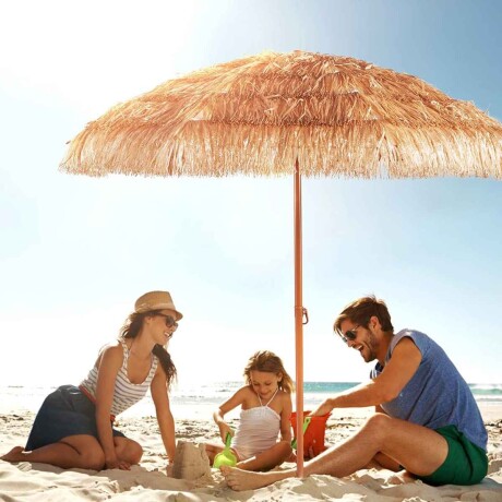 Sombrilla Estilo Hawaiana Tiki 1.7m P/ Piscina Jardín Sombrilla Estilo Hawaiana Tiki 1.7m P/ Piscina Jardín