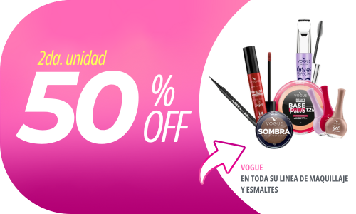 Maquillaje y Esmaltes Vogue 2da uni al 50% off