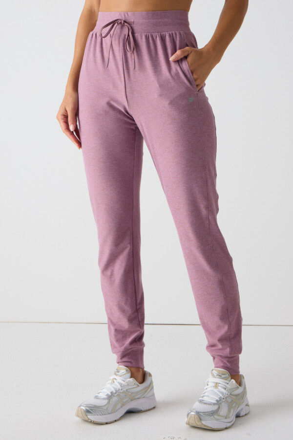 Leggings Jogger Cloud Jersey Mujer Mushroom Mauve Heather