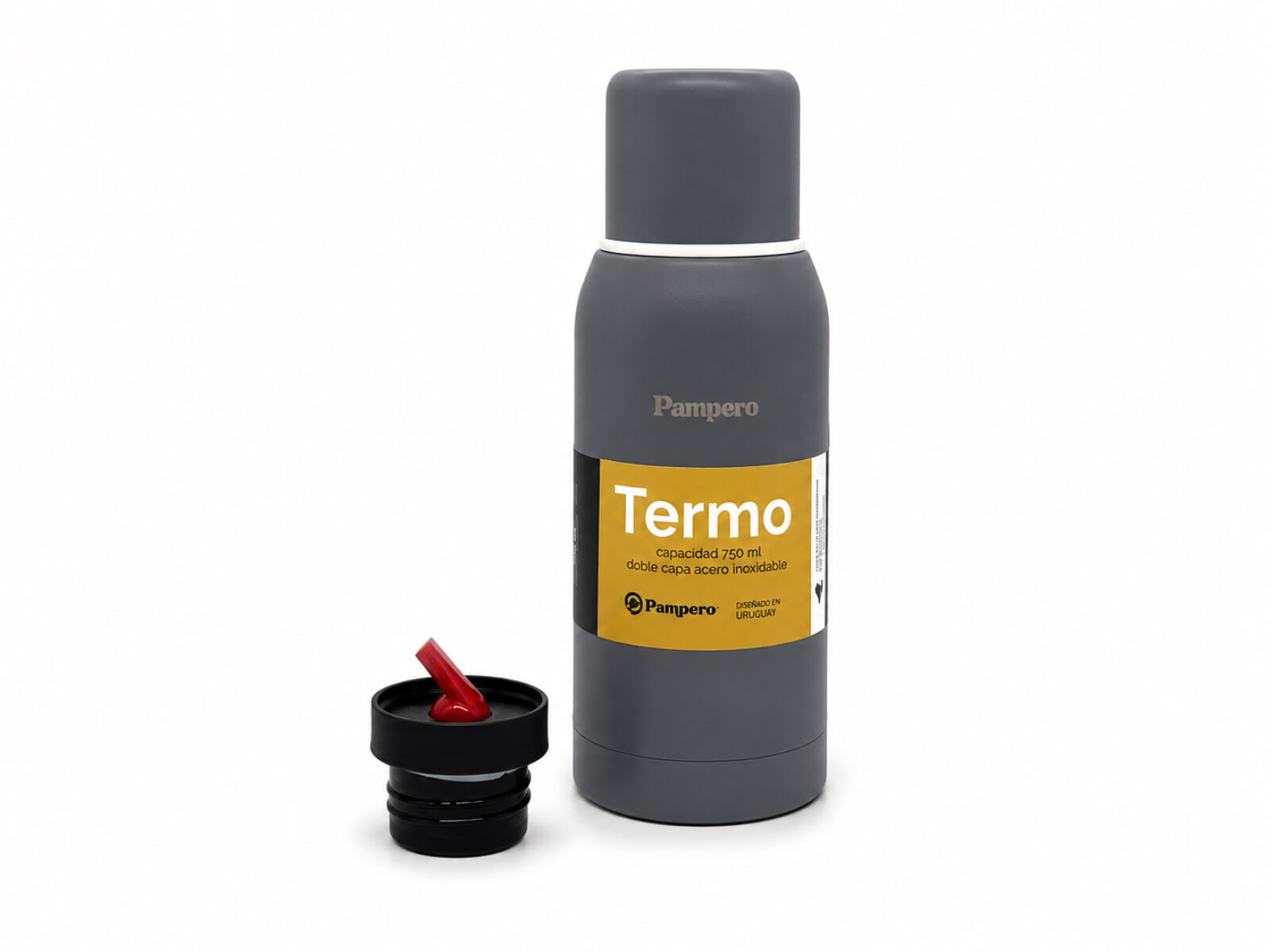 TERMO ACERO DOBLE CAPA 750ML - Gris 