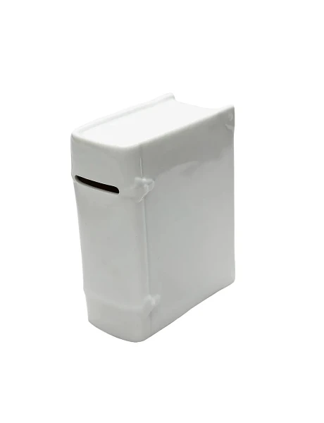 ADORNO ALCANCIA LIBRO 10x6x13CM PORCELANA BLANCO ADORNO ALCANCIA LIBRO 10x6x13CM PORCELANA BLANCO