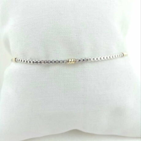 Pulsera de plata 925 con double de oro 18k. Modelo, VENETIAN, Pulsera de plata 925 con double de oro 18k. Modelo, VENETIAN,