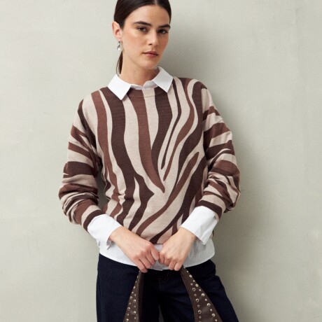 SWEATER NORA Visón
