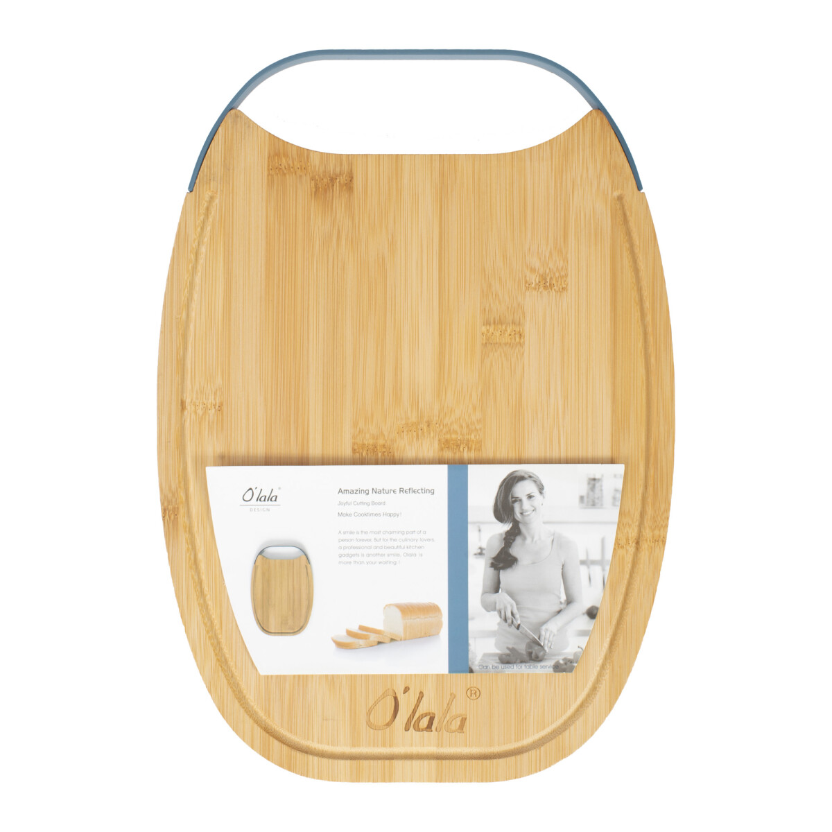 TABLA - MADERA NATURAL-BEIGE OVALADA 