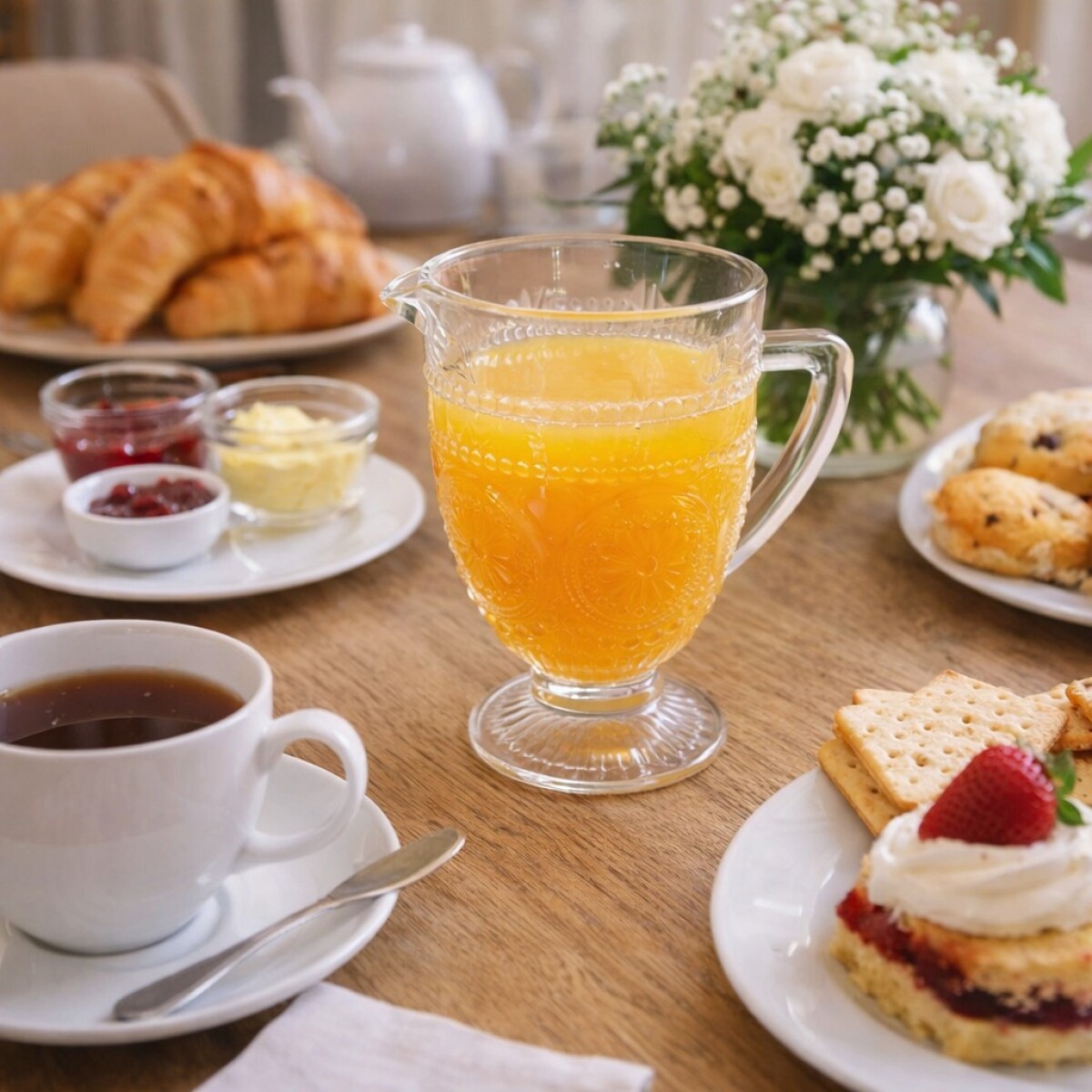 Jarra Labrada de Vidrio 