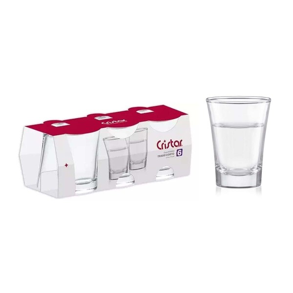 Set vasos licor Sodera x6 CRISTAR Set vasos licor Sodera x6 CRISTAR